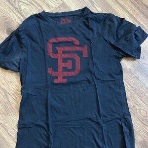 Men's Vintage San Francisco Shirt Navy with Red Print SF Size Medium